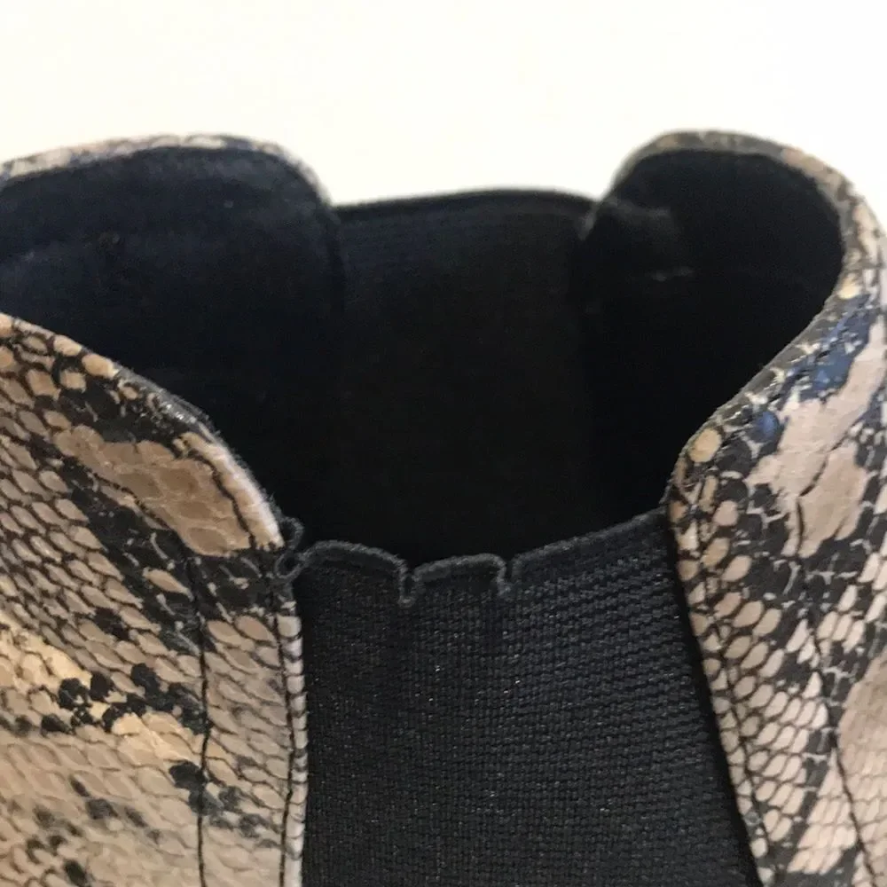 Coconuts by Matisse Snake Print Ankle Boots 7.5